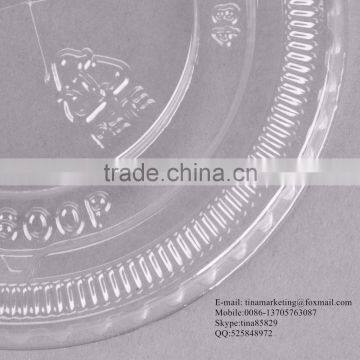 9-10 Oz. Clear Flat PS Plastic Lid With Straw Slot for Cold Drink Cup China Manufactory Price photo-6