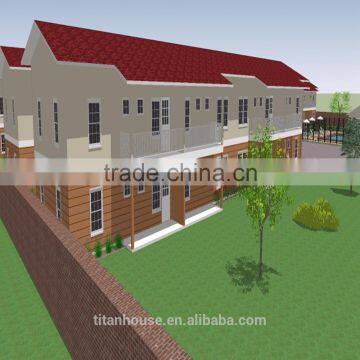 Easy Installation Light Steel Prefabricated Duplex Apartment for Rent photo-6