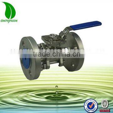 New Product Long Handle Stainless Steel Flanged Mini Ball Valve photo-2