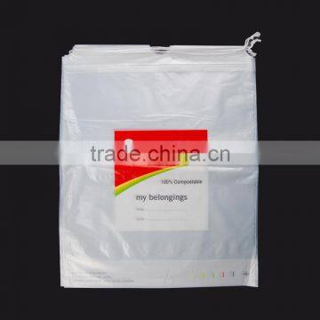Wholesale EN13432/ ASTMD6400 Certificated 100% Biodegradable Cornstarch Drawstring Shopping Bag photo-4