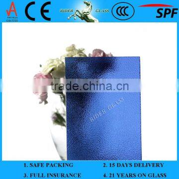 3-8mm Equitable Price Ford Blue Patterned Glass With AS/NZS 2208 photo-2