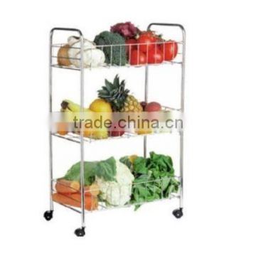 Mobile fruit and vegetable trolley