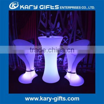 outdoor led illuminated furniture wedding light round table