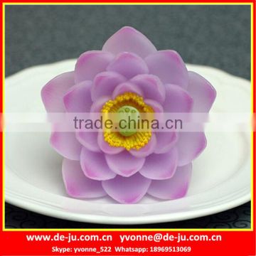 Buddhism Lotus Design Violet Holy Candles For Wholesale