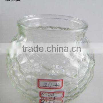 glass candle jar & clear glass candle holder without mouth