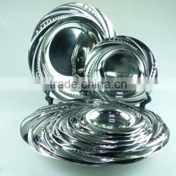 Round Plate Stainless Steel Soup Plate With Multi Size photo-2