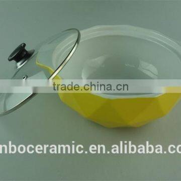 Ceramic Pots for Cooking Color Glazed With Glass Lid Cooking Pot Sets photo-2