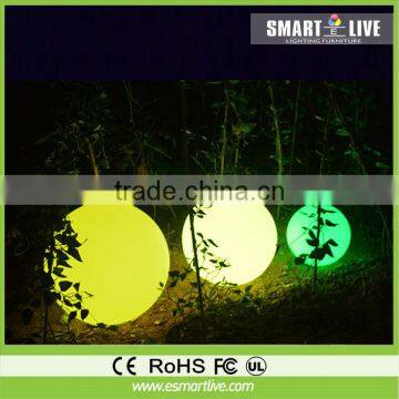 battery outdoor hanging big led light balls