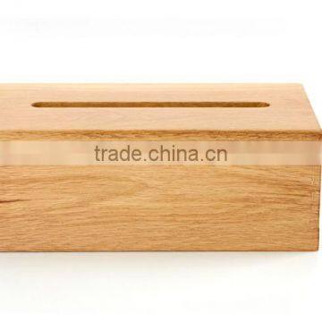High Quality Plain Wood Car Tissue Box Cover photo-4