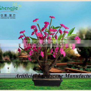 led flower bonsai,artificial pink color lighted led flowers,led trees for indoor&outdoor decoration