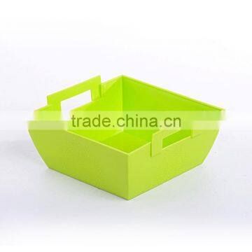 New PP Plastic Square Storage Basket With Handle photo-3