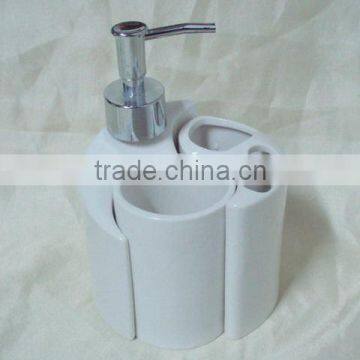 Ceramic bathroom sets white color handmade