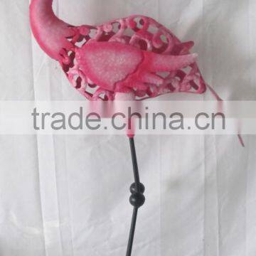 Metal Pink Flamingo Garden Ornaments Home Decoration Handmade Craft From Waste Material photo-2