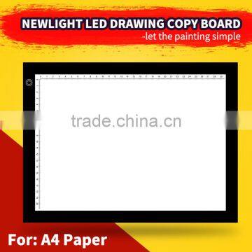 A4 Illumunate ajustable brightness LED Tracing Copy Board /LED lighted drawing copy board/ LED tattoo copy board