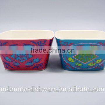 Square Deep Classical Melamine Soup Bowl for Kid Children photo-3