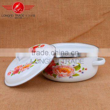 Enamel Polished Bulged Cooking Pot Enamel Casserole Set Stew Pot Enamel Ceramic Soup Pot photo-4