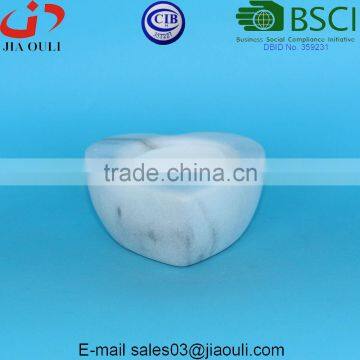 Popular Colour Marble Ceramic Heart Candle Holder photo-5