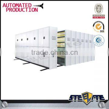 KD Structure Modern Design Double Sided Library Shelves Fireproof Iron Movable Bookshelf photo-5