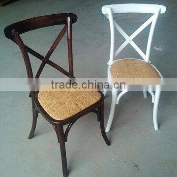 wooden X back chair