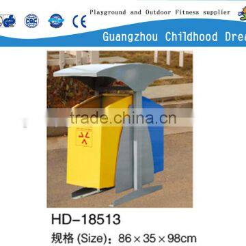 (HD-18513)Double segregation waste bin