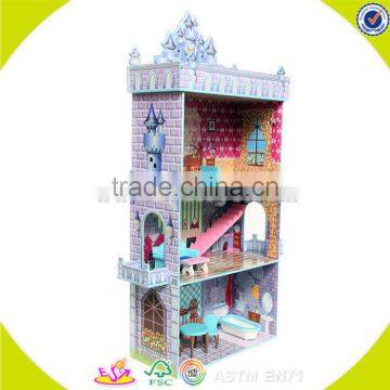 Wholesale Beautiful Kids Wooden Dollhouse Toy , Lovely Kids Wooden Dollhouse Toy, Popular Kids Wooden Dollhouse Toy W06A102 photo-6