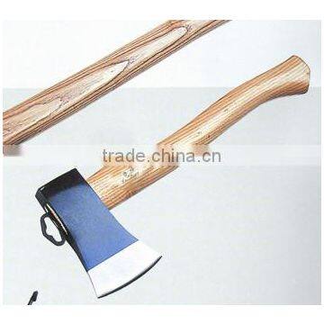 Best quality carbon steel wood splitting axe with wooden handle