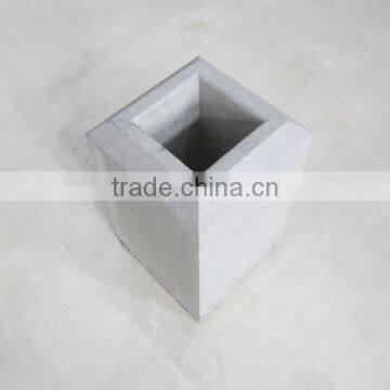 Cement base block for construction garden edging