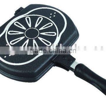 Die-casting Aluminum Non-Stick Double Fry Pan