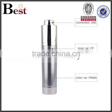 Best Seller Cost Price 30ml 50ml Special Pump White Cosmetic Serum Bottle Skin Care Lotion Airless Plastic Bottle photo-3