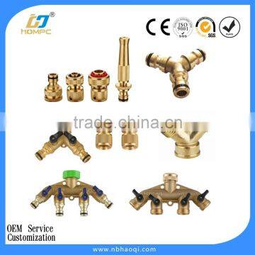 Short Brass 3-ways Y Shape Hose Connector photo-6