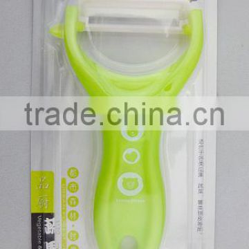 ceramic blade kitchen peeler with PP handle