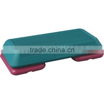 Adjustable plastic fitness gym aerobic step