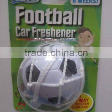 promotional world-cup PU ball freshener with net and cupula