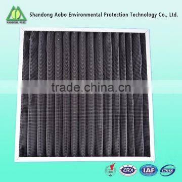 High Temperature Nonwovens Aluminum Frame Medium Efficiency Activate Carbon Panel Air Filter photo-3
