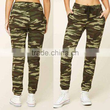 Camo Jogger Pants Cheap Wholesale Women Fashion 100% Cotton Print Sweatpants