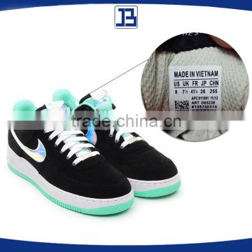 Jiabao shoe label for shoe label printer