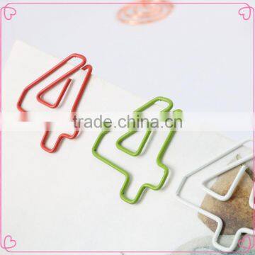 Decoration Number shapes metal colorful paper holder clips