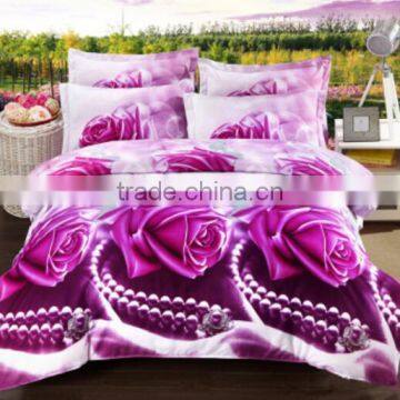 Hot Sell Colorful Decorative Flower Design Digital Printed Bed Skirt Factory photo-2