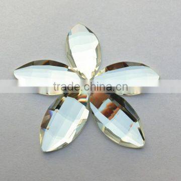 clear crystal net surface drop Flat Back mirror beads crystal rhinestone for jewelry making ,pendant