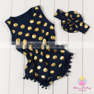 Wholesale Baby Clothes Set Romper Newborn Custom Onesie With Headband photo-4