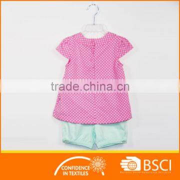Girl Summer Wear T Shirt Top & Short 2pcs Cloth Set photo-2