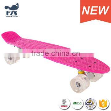 HSJ250 Factory price PP skate board fish plastic skateboard for children