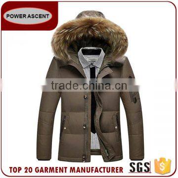 Winter Warm Fur Hoody Man Quilting Padded Jacket photo-2