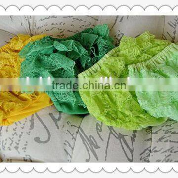 Hot Sale Kids Wear Dubai Baby Bloomers Ruffles Lace Infant Diaper Bloomer Wholesale photo-2