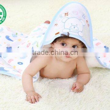 Hot Sale Cartoon Baby Hooded Blanket Baby Towel