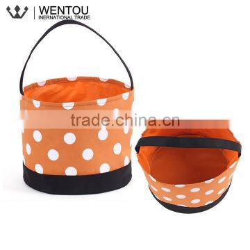 Monogram Chevron Polka Dot Kids Halloween Baskets photo-6