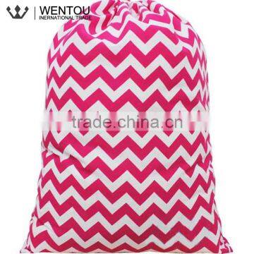 Monogramed Chevron Laundry Bag With Drawstring photo-4