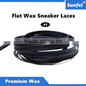 Casual Waxed Flat Navy Cotton Shoelaces for Half Boot in Any Sport Fitness Field - Frye Boot Laces - Accept Custom