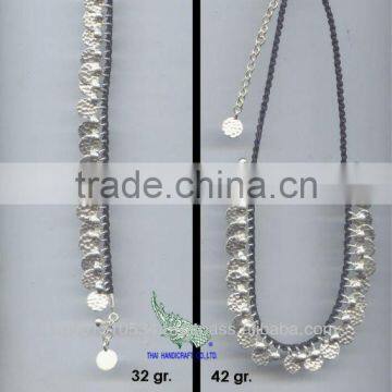 Thai Karen Silver Necklace & Bracelet Jewelry 925 Sterling Silver