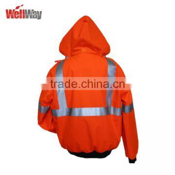PU Coating UPF 50+ 3m Safety Reflective Red Jacket photo-2